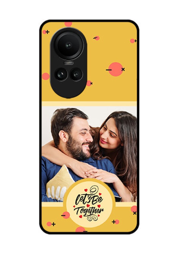 Oppo Reno 10 5G Photo Printing on Glass Case - Lets be Together Design
