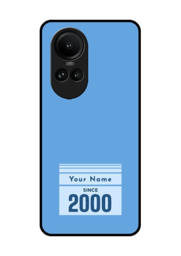 Oppo Reno 10 5G Custom Glass Mobile Case - Custom Year of birth Design