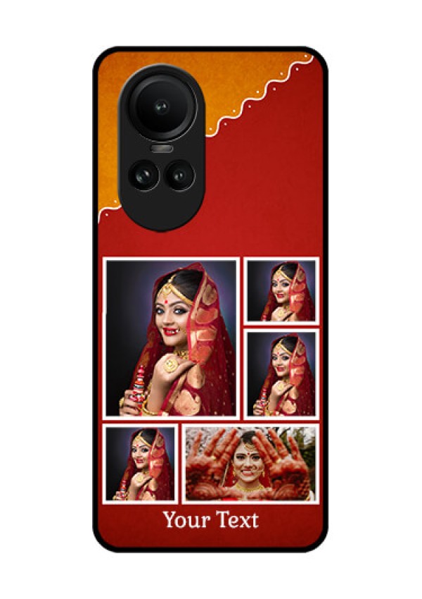 Oppo Reno 10 Pro 5G Personalized Glass Phone Case - Wedding Pic Upload Design