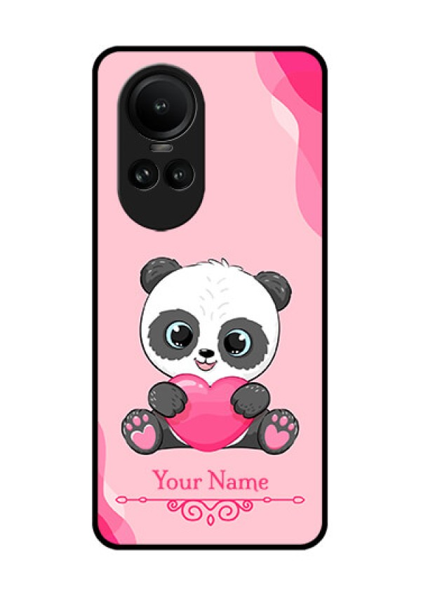 Oppo Reno 10 Pro 5G Custom Glass Mobile Case - Cute Panda Design