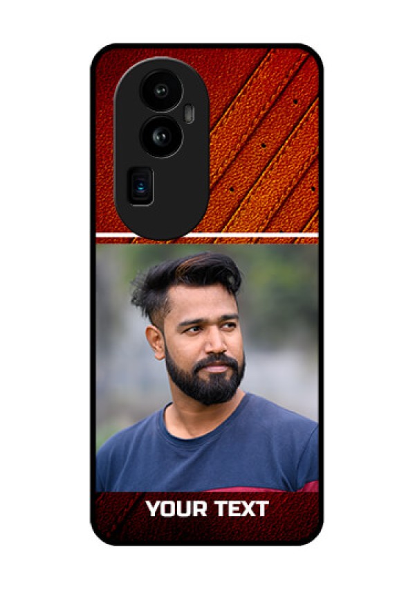 Oppo Reno 10 Pro Plus 5G Personalized Glass Phone Case - Leather Phone Case Design