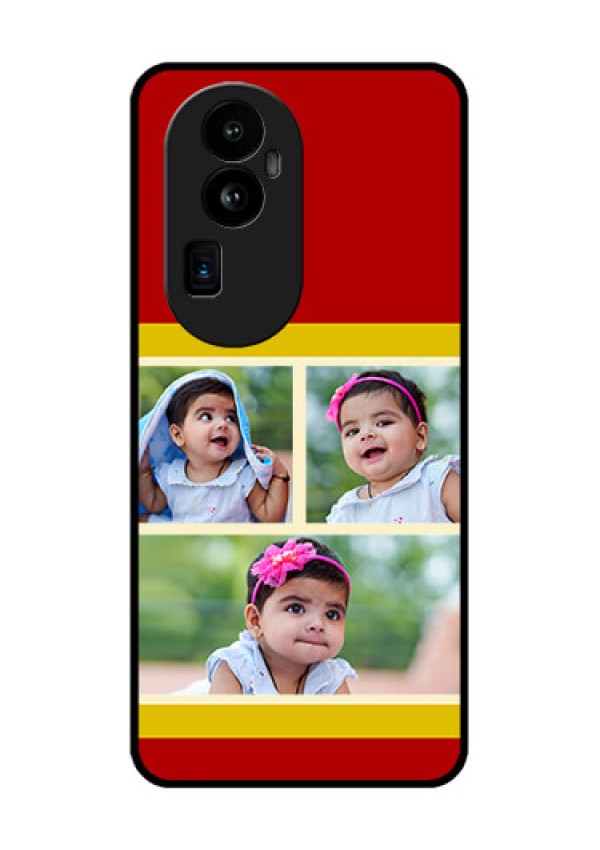 Oppo Reno 10 Pro Plus 5G Custom Glass Mobile Case - Multiple Pic Upload Design