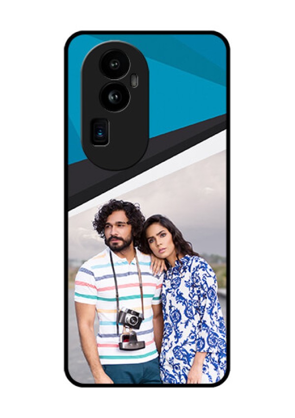 Oppo Reno 10 Pro Plus 5G Photo Printing on Glass Case - Simple Pattern Photo Upload Design