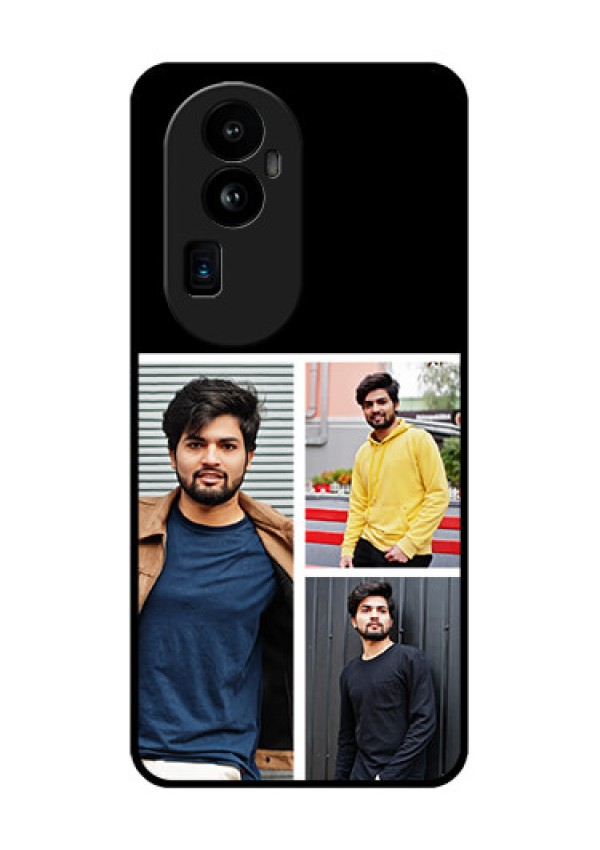 Oppo Reno 10 Pro Plus 5G Photo Printing on Glass Case - Upload Multiple Picture Design