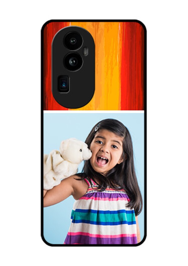 Oppo Reno 10 Pro Plus 5G Personalized Glass Phone Case - Multi Color Design