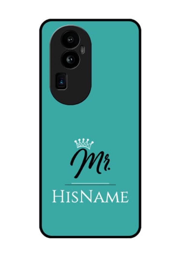 Oppo Reno 10 Pro Plus 5G Custom Glass Phone Case Mr with Name