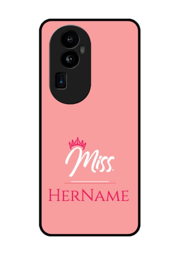 Oppo Reno 10 Pro Plus 5G Custom Glass Phone Case Mrs with Name