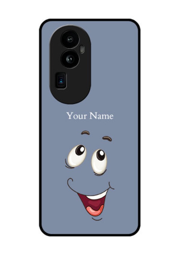 Oppo Reno 10 Pro Plus 5G Photo Printing on Glass Case - Laughing Cartoon Face Design