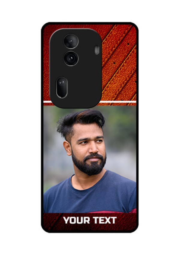 Oppo Reno 11 Pro 5G Custom Glass Phone Case - Leather Phone Case Design