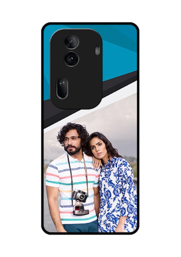 Oppo Reno 11 Pro 5G Custom Glass Phone Case - Simple Pattern Photo Upload Design