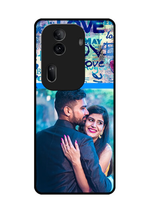Oppo Reno 11 Pro 5G Custom Glass Phone Case - Colorful Love Design
