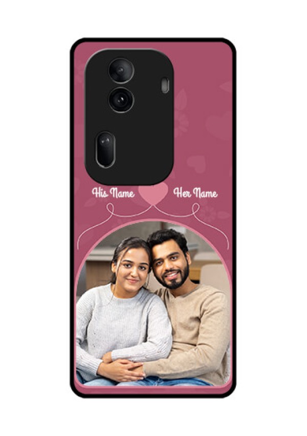 Oppo Reno 11 Pro 5G Custom Glass Phone Case - Love Floral Design