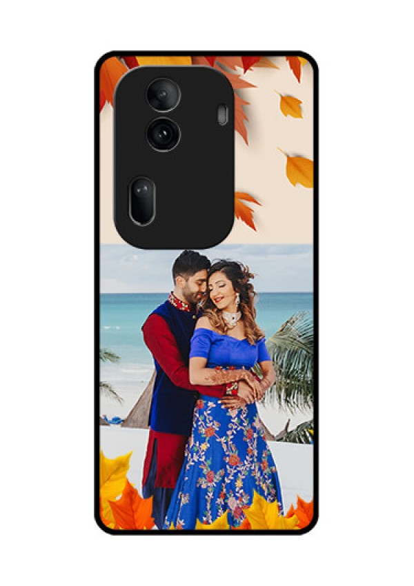 Oppo Reno 11 Pro 5G Custom Glass Phone Case - Autumn Maple Leaves Design