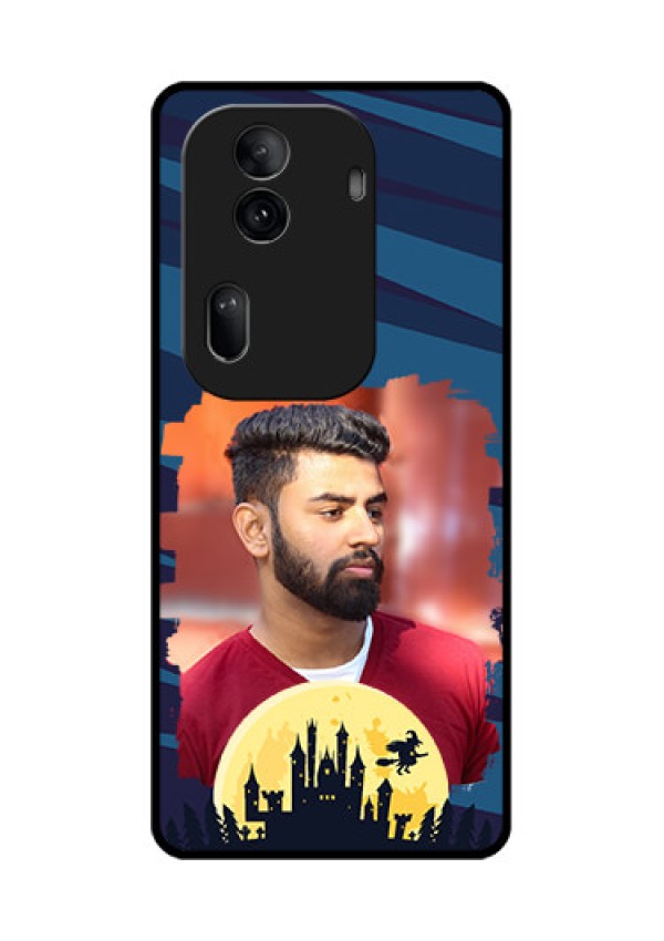 Oppo Reno 11 Pro 5G Custom Glass Phone Case - Halloween Witch Design