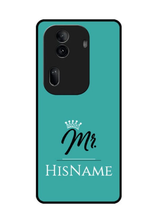 Oppo Reno 11 Pro 5G Custom Glass Phone Case - Mr With Name Design