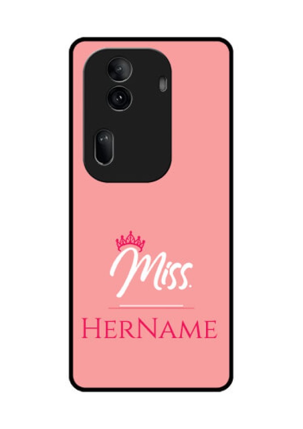 Oppo Reno 11 Pro 5G Custom Glass Phone Case - Mrs With Name Design