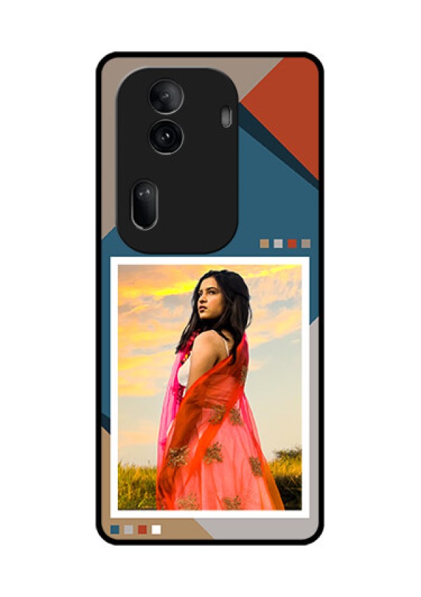 Oppo Reno 11 Pro 5G Custom Glass Phone Case - Retro Color Pallet Design