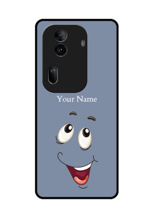 Oppo Reno 11 Pro 5G Custom Glass Phone Case - Laughing Cartoon Face Design