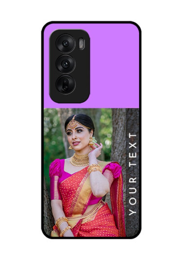 Oppo Reno 12 5G Custom Glass Phone CaseBirthday Icons Design
