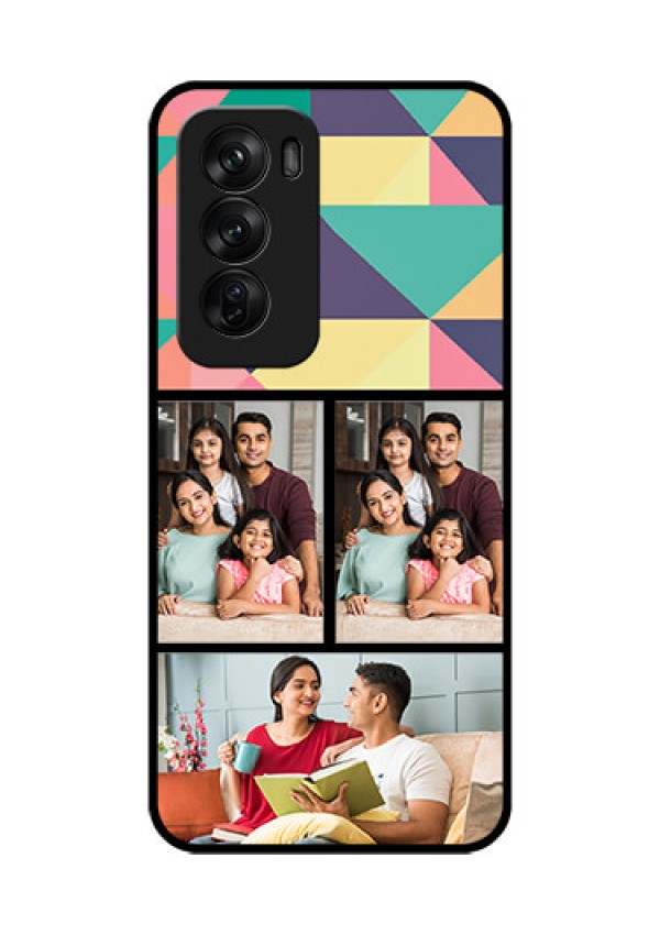 Oppo Reno 12 Pro 5G Custom Glass Phone CaseBulk Pic Upload Design