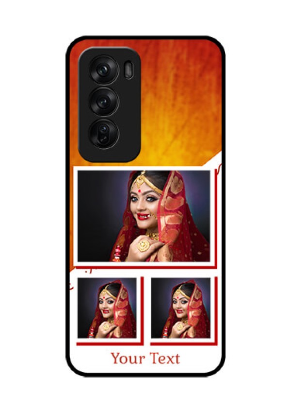 Oppo Reno 12 Pro 5G Custom Glass Phone CaseWedding Memories Design