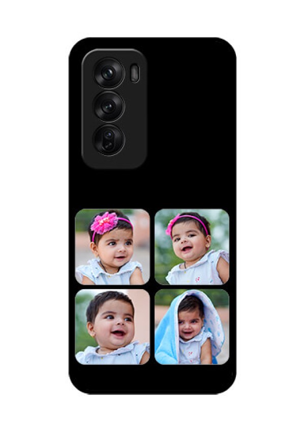 Oppo Reno 12 Pro 5G Custom Glass Phone CaseMultiple Pictures Design