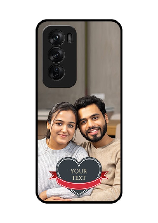 Oppo Reno 12 Pro 5G Custom Glass Phone CaseJust Married Couple Design