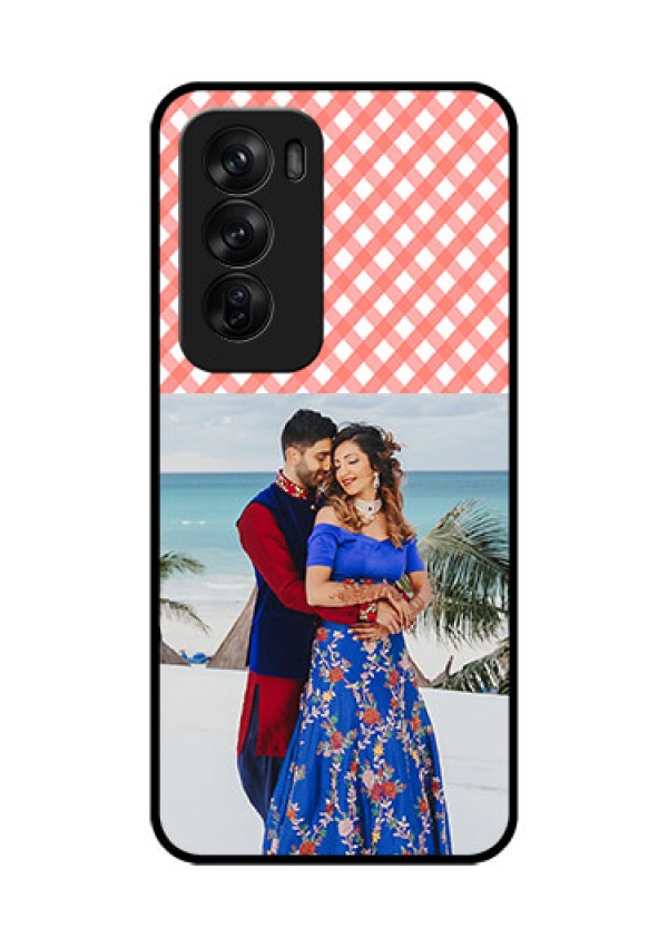 Oppo Reno 12 Pro 5G Custom Glass Phone CasePink Pattern Design