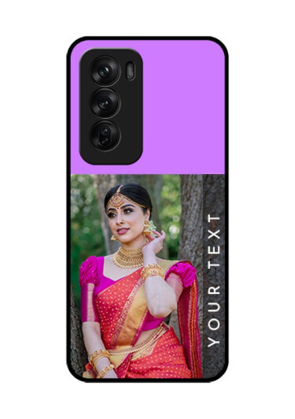 Oppo Reno 12 Pro 5G Custom Glass Phone CaseBirthday Icons Design