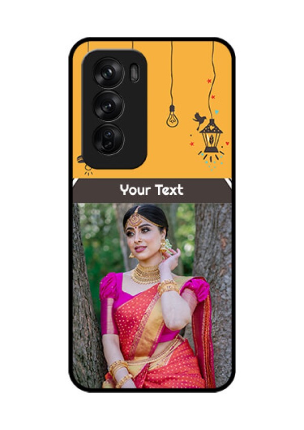Oppo Reno 12 Pro 5G Custom Glass Phone CaseWith Family Picture And Icons