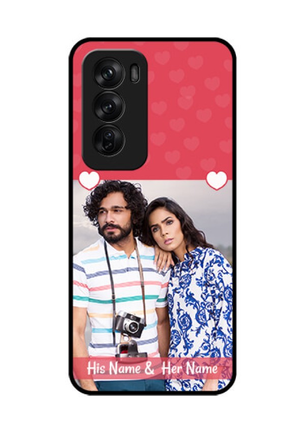 Oppo Reno 12 Pro 5G Custom Glass Phone CaseSimple Love Design