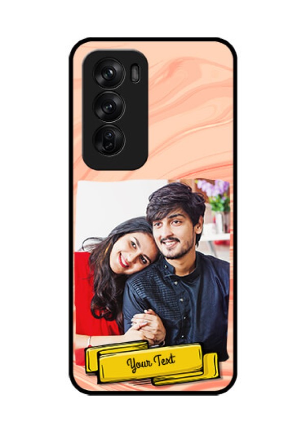 Oppo Reno 12 Pro 5G Custom Glass Phone CaseMarble Texture Design