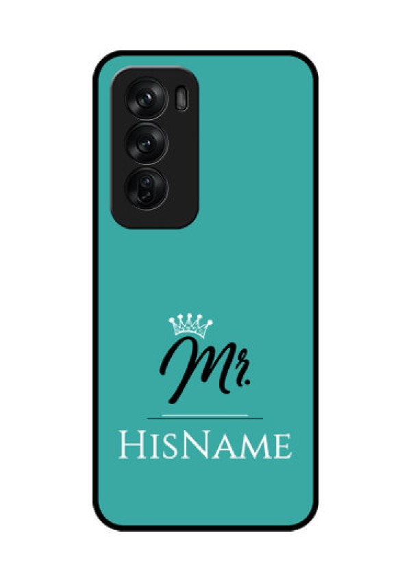 Oppo Reno 12 Pro 5G Custom Glass Phone CaseMr With Name Design