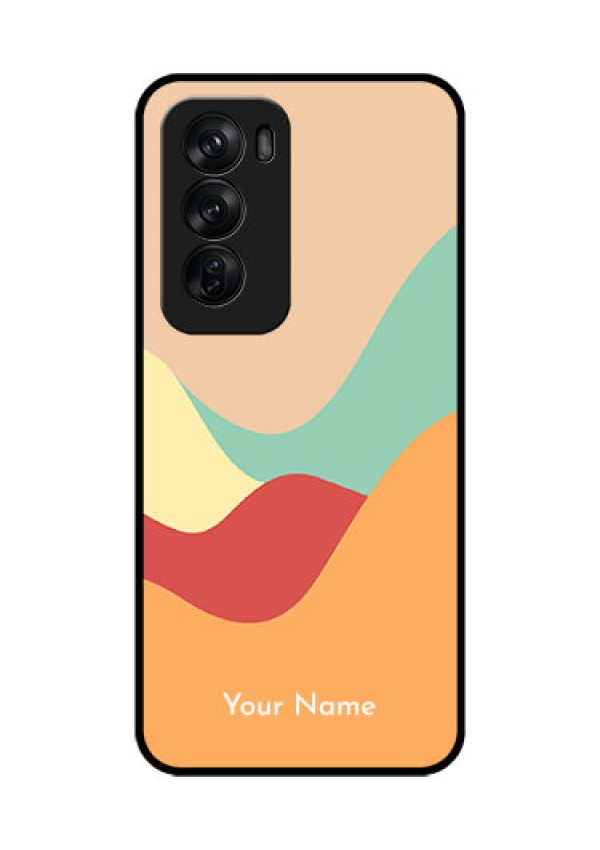 Oppo Reno 12 Pro 5G Custom Glass Phone CaseOcean Waves Multi - Colour Design