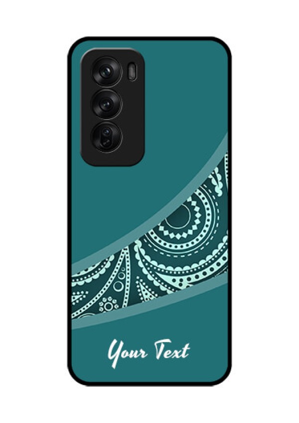 Oppo Reno 12 Pro 5G Custom Glass Phone CaseSemi Visible Floral Design