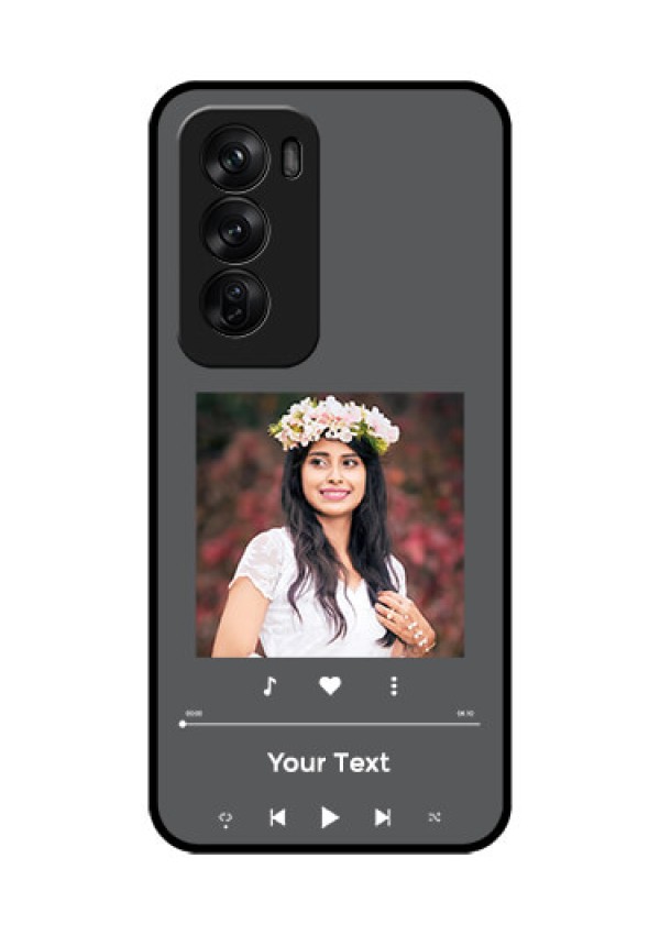 Oppo Reno 12 Pro 5G Custom Glass Phone CasePlay The Music Design