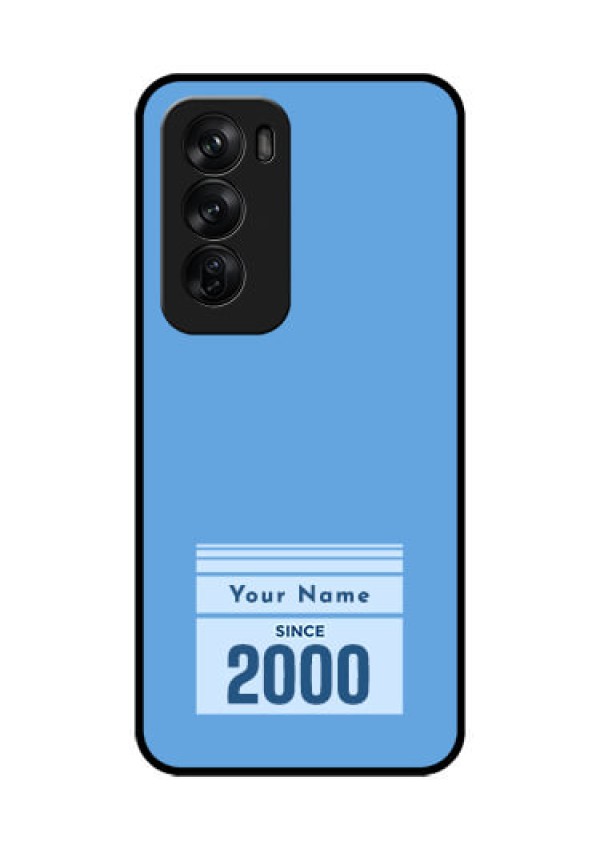 Oppo Reno 12 Pro 5G Custom Glass Phone CaseCustom Year Of Birth Design