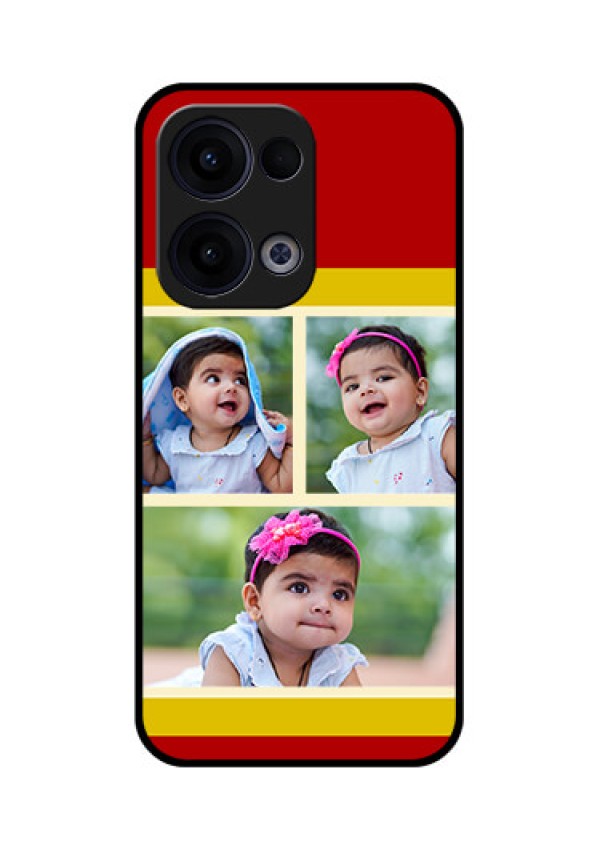 Reno 13 5G Custom Glass Phone Case - Multiple Pic Upload Design