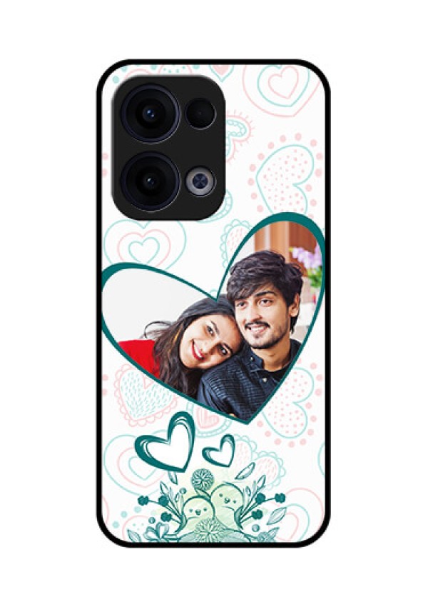 Reno 13 5G Custom Glass Phone Case - Premium Couple Design