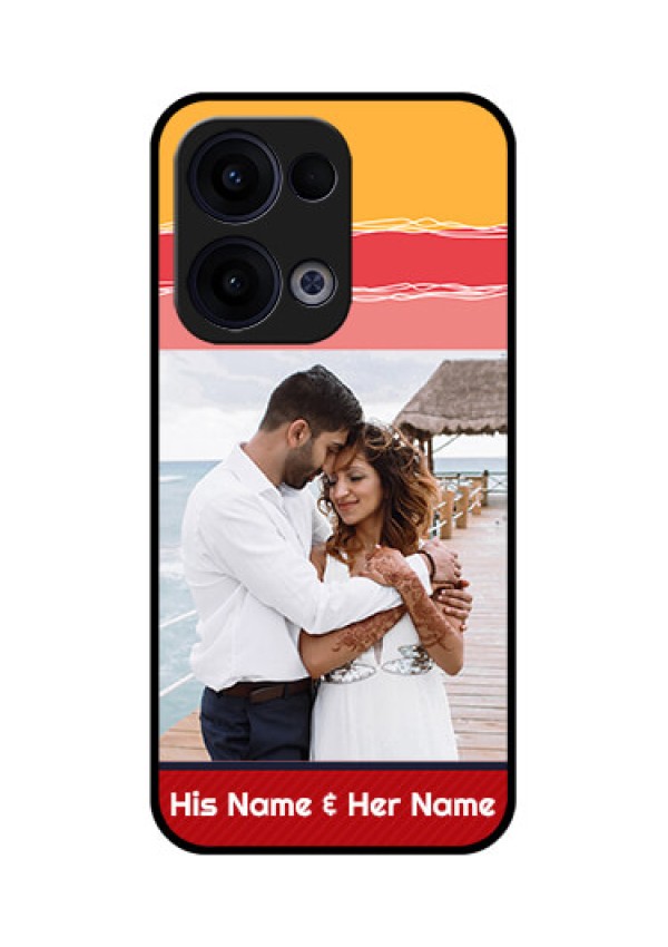 Reno 13 5G Custom Glass Phone Case - Colorful Case Design