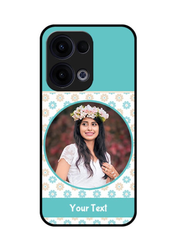 Reno 13 5G Custom Glass Phone Case - Beautiful Flowers Design