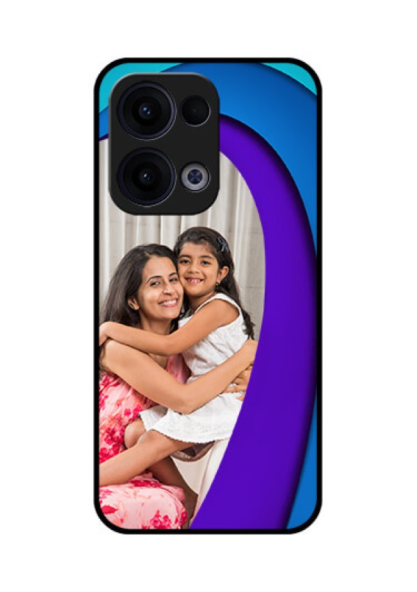 Reno 13 5G Custom Glass Phone Case - Simple Pattern Design