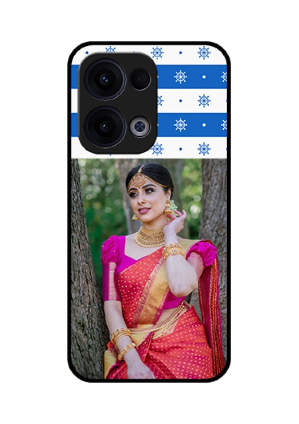 Reno 13 5G Custom Glass Phone Case - Snow Pattern Design