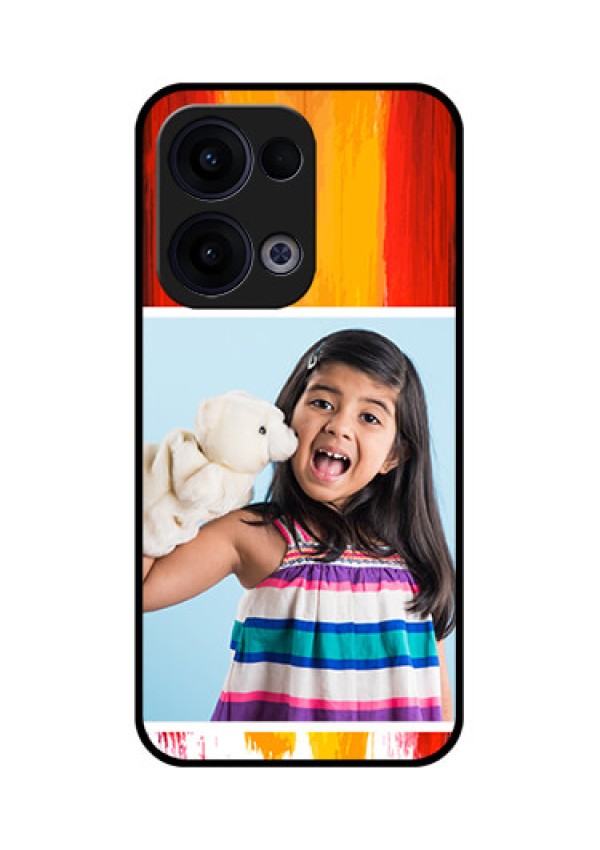 Reno 13 5G Custom Glass Phone Case - Multi Color Design