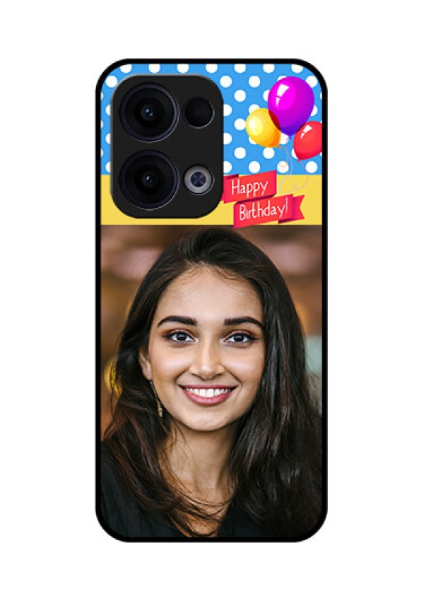 Reno 13 5G Custom Glass Phone Case - Happy Birthday Design