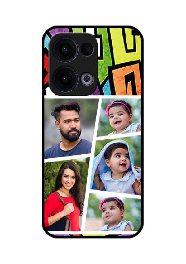 Reno 13 5G Custom Glass Phone Case - Graffiti Pattern Design