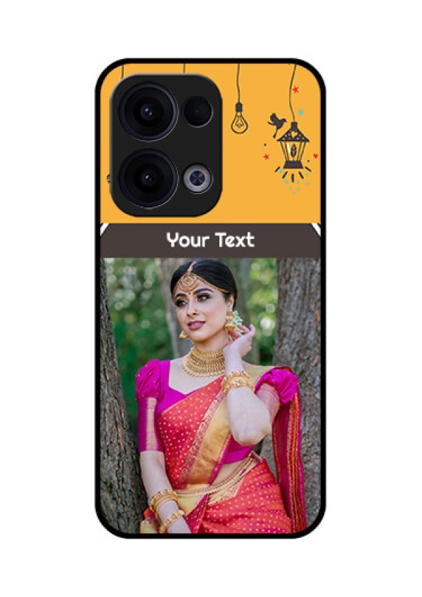 Reno 13 5G Custom Glass Phone Case - With Family Picture And Icons