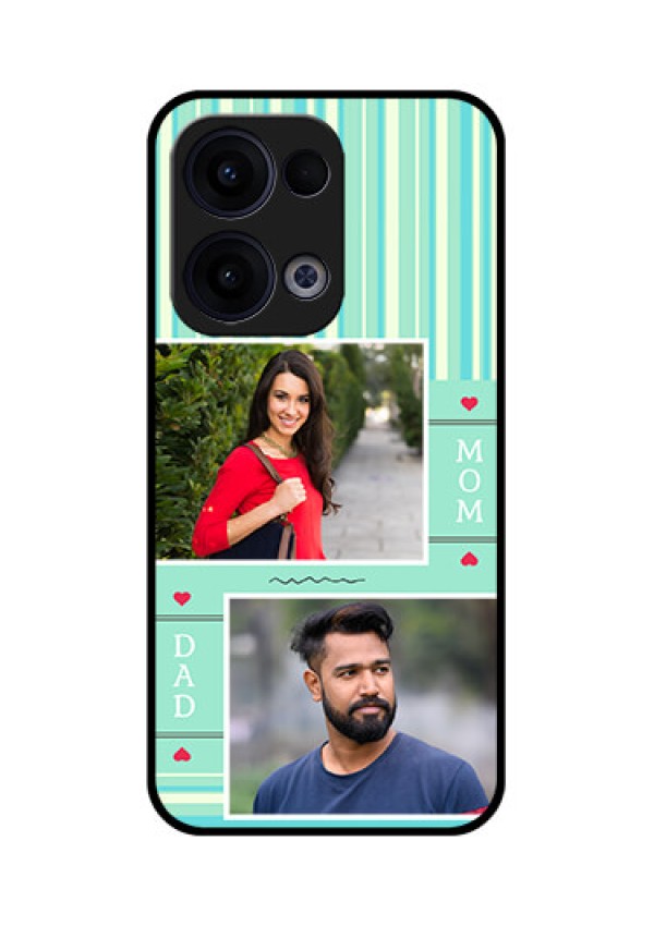 Reno 13 5G Custom Glass Phone Case - Mom and Dad Pic Design