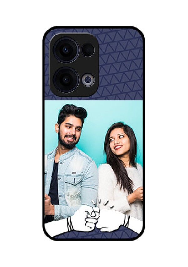 Reno 13 5G Custom Glass Phone Case - With Best Friends Design