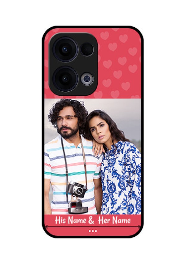 Reno 13 5G Custom Glass Phone Case - Simple Love Design